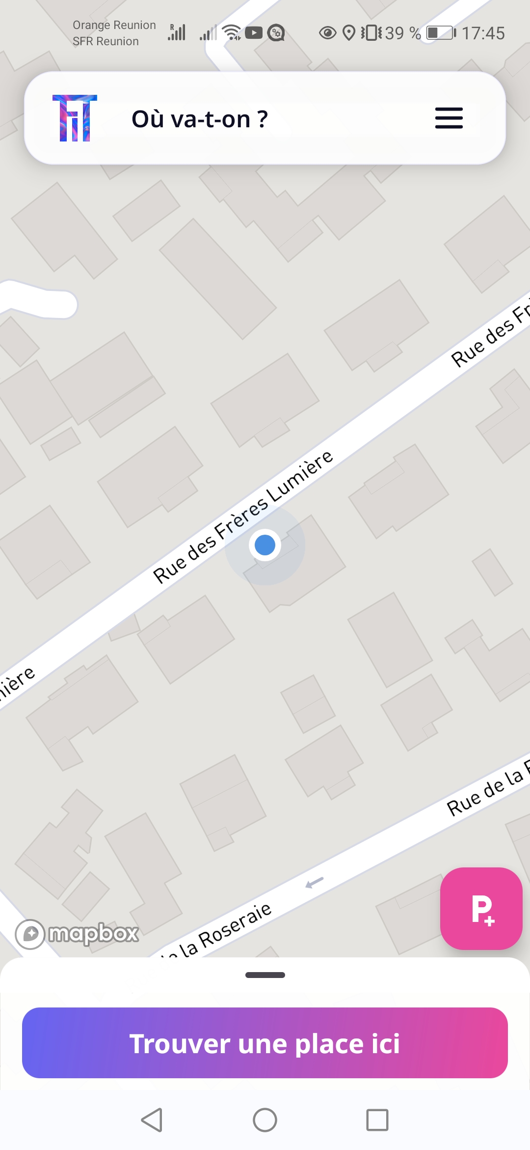 FIT Mobile - Écran d'accueil Où va-t-on?